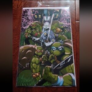 T.M.N.T. Usagi YoJimbo Saturday Morning Adv #1 Signed Eskivo With COA Comic